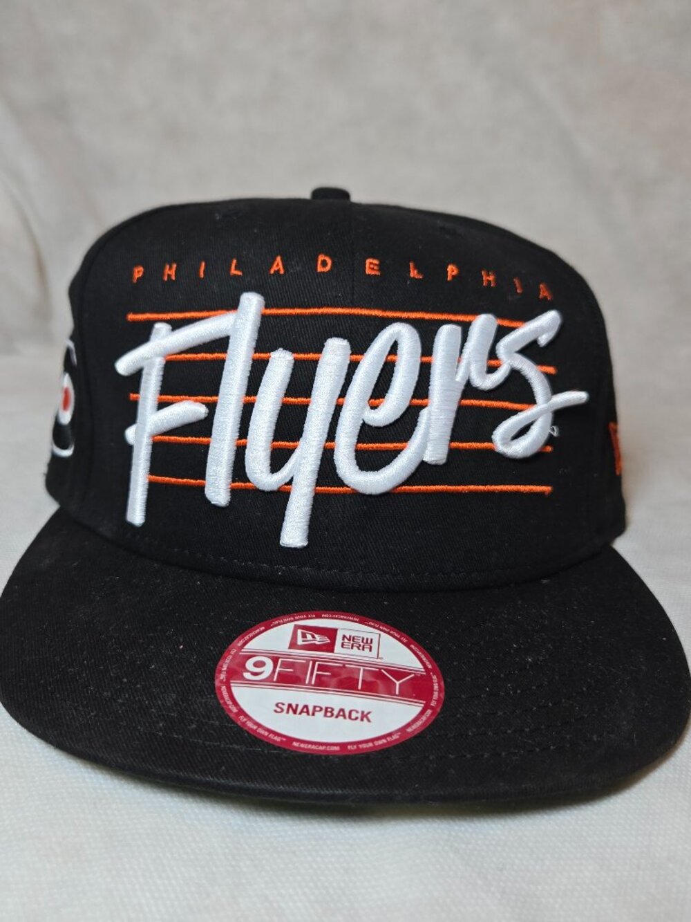 Vintage Deadstock New Era Philadelphia Flyers NHL 9FIFTY Script Snapback Hat